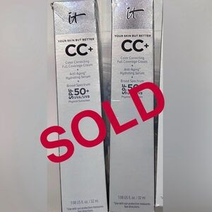 IT Cosmetics CC+ Cream - New! 2 AVAILABLE | $34 FOR BOTH | Shade Medium